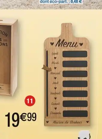 Cora x Carrefour Planning menu semaine offre