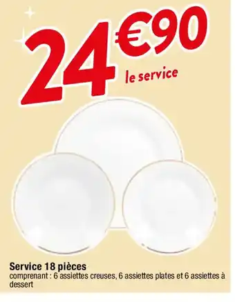 Migros Service 18 pièces offre