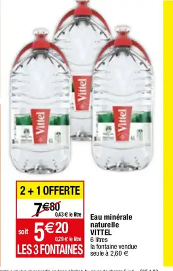 Migros Eau minérale naturelle VITTEL offre