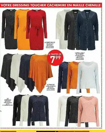 Stokomani La Robe Maille, Le Pull Col V Ou Le Gilet, Le Poncho, Le Cardigan offre