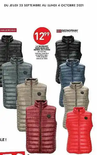 Stokomani La Doudoune Sans Manches Homme Ou Femme Geonorway offre