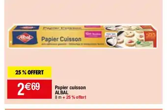 Migros Papier cuisson ALBAL offre