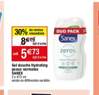 Migros Gel douche Hydrating peaux normales SANEX offre