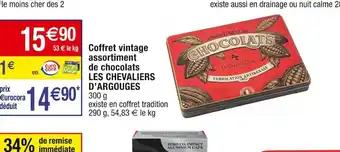 Cora x Carrefour Coffret vintage assortiment de chocolats offre