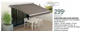 E.Leclerc Store banne semi coffre motorisé offre