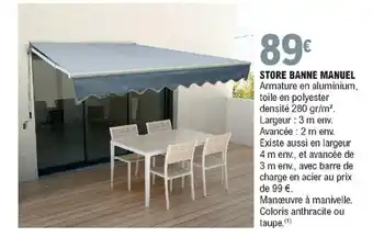 Store banne manuel