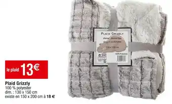 Cora x Carrefour Plaid Grizzly offre