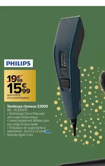 Carrefour Market Tondeuse cheveux S3000 offre