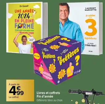 Carrefour Market Livres et coffrets Fin d'année offre