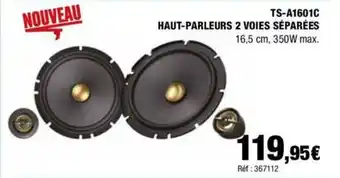 Autobacs TS-A1601C HAUT-PARLEURS 2 VOIES SÉPARÉES 16,5 cm, 350W max. offre