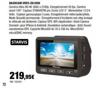 Autobacs DASHCAM VREC-Z810SH offre