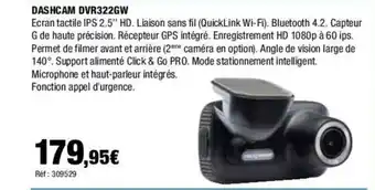 Autobacs DASHCAM DVR322GW offre