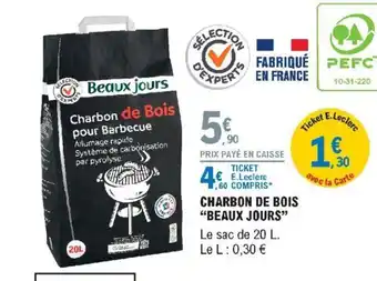 E.Leclerc Charbon de bois offre