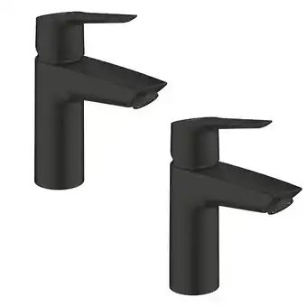 Brico Cash Lot de 2 mitigeurs lavabo grohe start ouverture eau froide noir s offre
