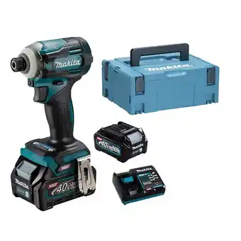 Brico Cash Visseuse à chocs 220 nm sansfil makita td001gd201 40 v 2 batteries 25 ah chargeur makpac offre