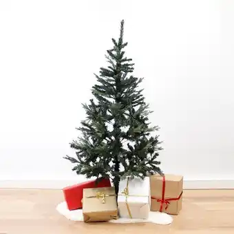 Bricomarché Sapin artificiel réaliste vert 150cm avec 400 têtes, pied métal - silamp offre