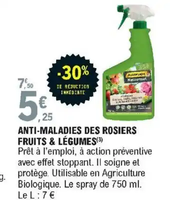 E.Leclerc Anti-maladies Des rosiers Fruits& Légumes offre