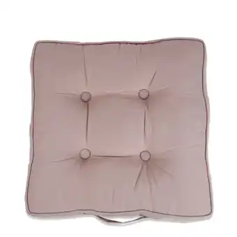 Jardiland Tivoli coussin matelas beige -coton-beige- l45xb45xh7cm offre