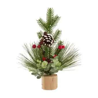 Jardiland Composition de table artificielle en sapin ø.15 x h.27 cm offre