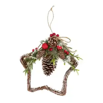 Jardiland Couronne étoile à suspendre l.28 x l.7 x h.29 cm offre
