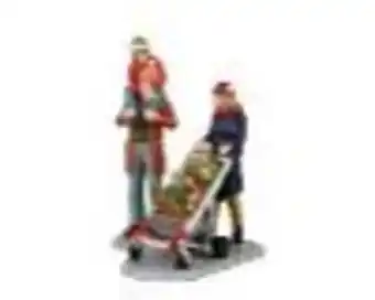 Lemax - personnage séance de shopping l.6,7 x l.6,5 x h.8,4 cm