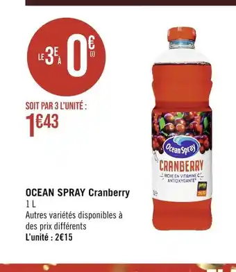 Ocean spray ocean spray cranberry