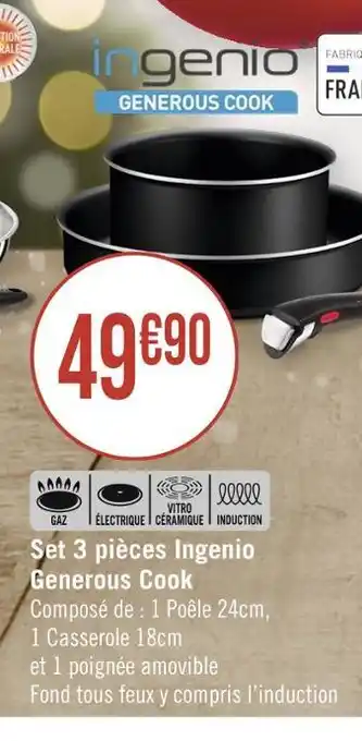 Ingenio set 3 pièces generous cook