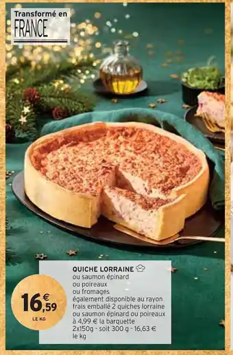Intermarché Quiche lorraine offre