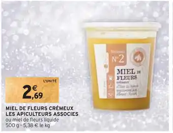 Intermarché Les apiculteurs associes miel de fleurs crémeux offre
