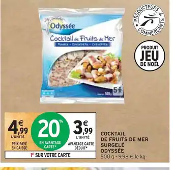 Intermarché Odyssée cocktail de fruits de mer surgelé offre