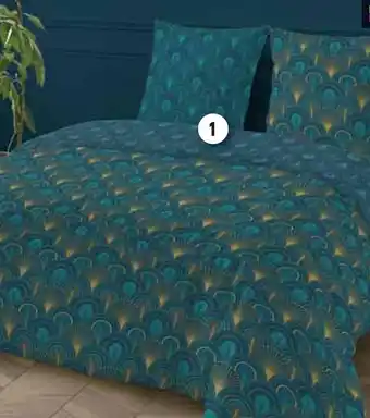 Intermarché Domédia parure housse de couette 2 personnes et 2 taies d'oreiller noé offre