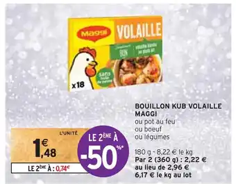 Intermarché Maggi bouillon kub volaille offre
