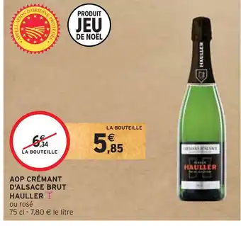 Intermarché Hauller aop crémant d'alsace brut offre
