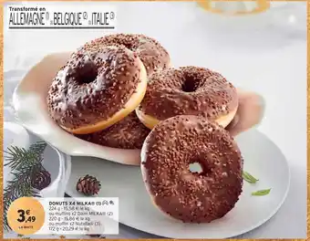 Intermarché Milka donuts x4 offre