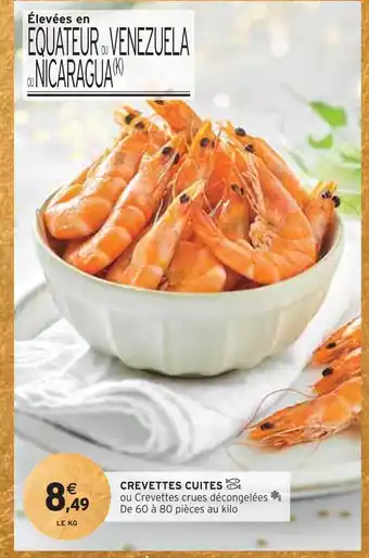 Intermarché Crevettes cuites offre
