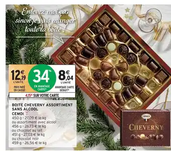 Intermarché Cemoi boite cheverny assortiment sans alcool offre