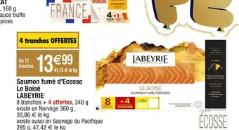 Cora x Carrefour Labeyrie saumon fumé d’ecosse le boisé offre