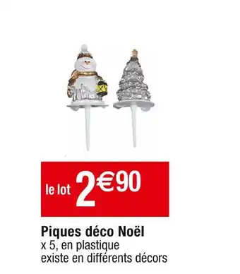 Piques déco noël