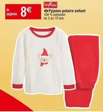 Cora x Carrefour Influx pyjama polaire enfant offre