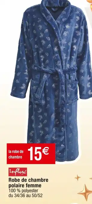 Cora x Carrefour Influx robe de chambre polaire femme offre