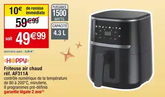 Cora x Carrefour Happy friteuse air chaud offre
