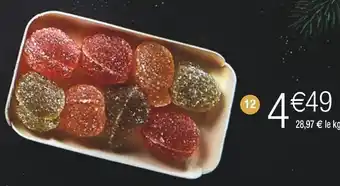 Cora x Carrefour Corbeille pâte de fruits offre