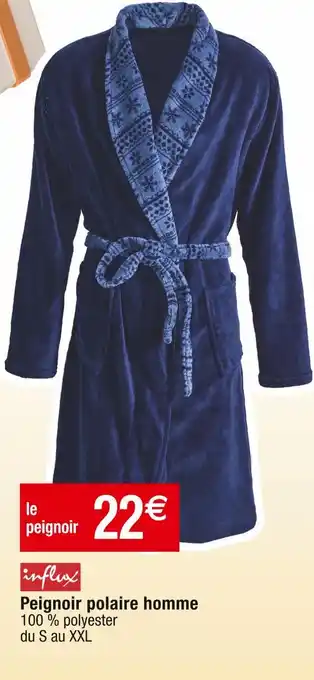 Cora x Carrefour Influx peignoir polaire homme offre