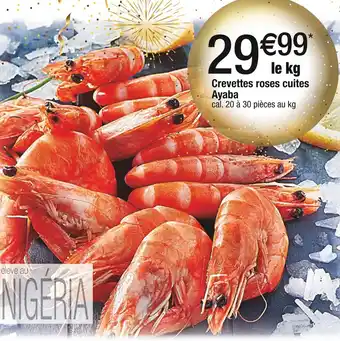 Cora x Carrefour Crevettes roses cuites ayaba offre