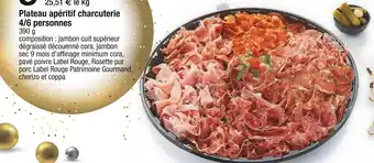 Plateau apéritif charcuterie 4/6 personnes