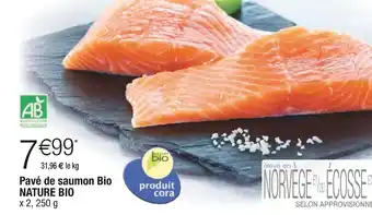 Cora x Carrefour Pavé de saumon bio offre