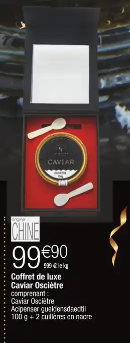 Cora x Carrefour Coffret de luxe caviar osciètre offre