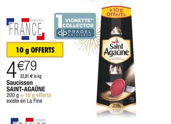Cora Saint-agaûne saucisson offre
