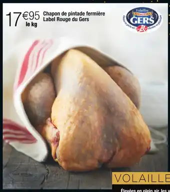 Cora x Carrefour Gers chapon de pintade fermière label rouge offre