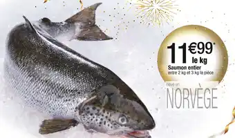Cora x Carrefour Saumon entier offre